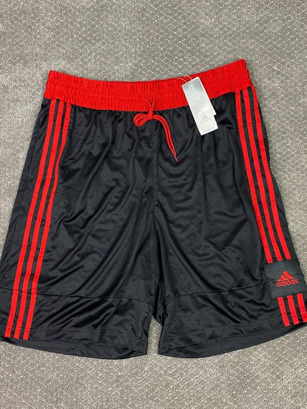 Adidas 3G Speed X Basketball Shorts Mens 2XL Black Scarlet Red FT5880